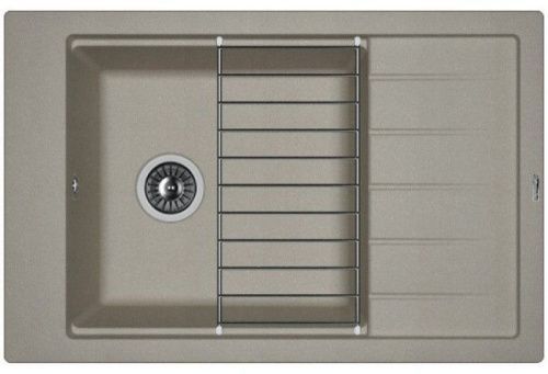 Кухонная мойка Florentina Липси 780_P 20.275.D0780.307 80х50 цвет серый поверхность матовая