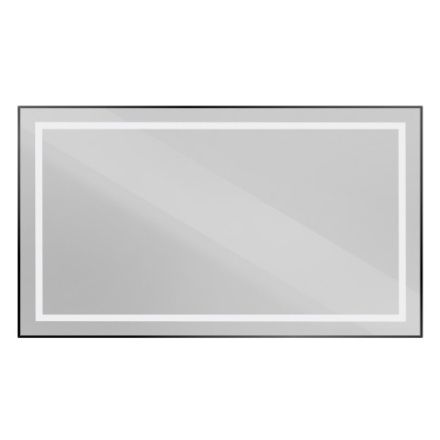 Зеркало с подсветкой BelBagno Kraft SPC-KRAFT-1400-800-SENS-NERO 140х80 подвесное