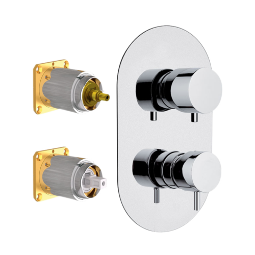 Смеситель для душа Daniel Tokyo TK612D2KBCR встраиваемый в стену хром