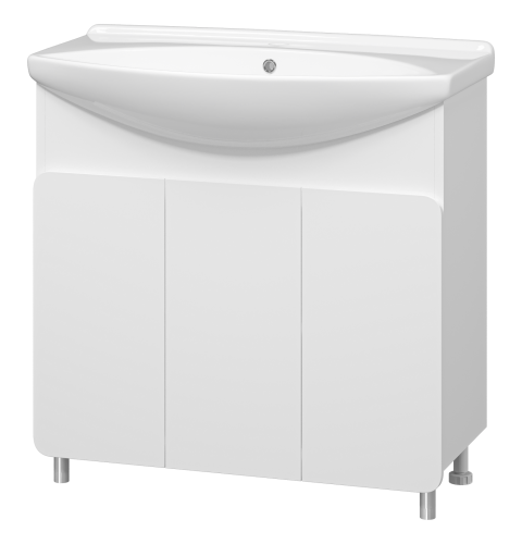 Тумба под раковину Misty Чегет П-Чег-01085-011 80х40 напольная цвет белый