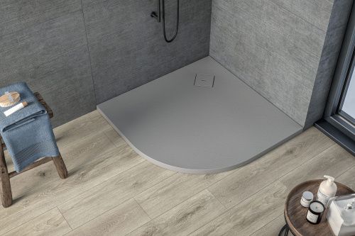 Душевой поддон из искусственного камня Kolpa-San MOONWALK 922870 90х90 серый