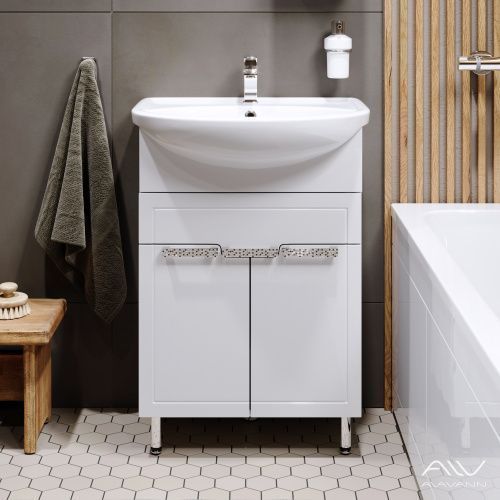 Тумба с раковиной Alavann Vittoria ALV1013000 60х50 напольная цвет белый