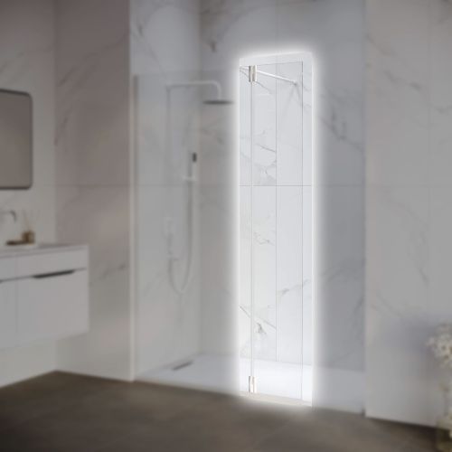 Боковая стенка RGW 352207003-15 30х195 стекло прозрачное профиль белый