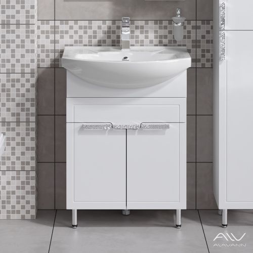 Тумба с раковиной Alavann Vittoria ALV1014000 70х40 напольная цвет белый