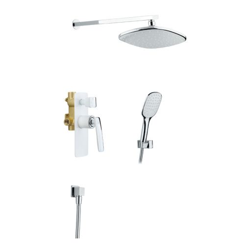 Душевая система Timo Helmi SX-4069/00-16SM встраиваемая в стену цвет белый/хром