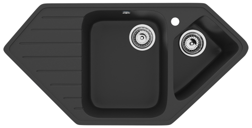 Кухонная мойка Ulgran Classic U-409-344 95х50 цвет черный