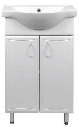 Тумба с раковиной Loranto Коралл CS00070573 50х50 напольная цвет белый