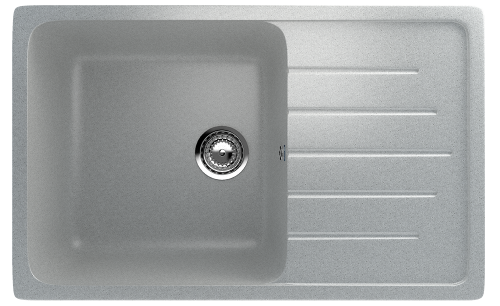Кухонная мойка Ulgran Classic U-400-310 75х50 цвет серый