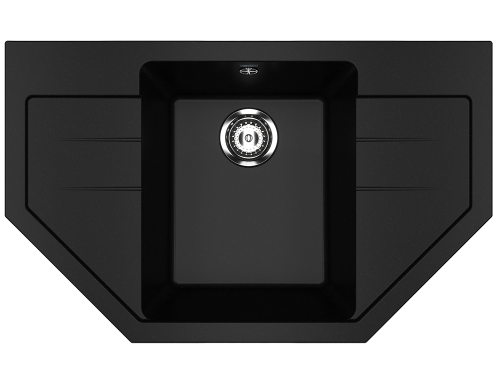 Кухонная мойка Ulgran Classic U-609-344 80х50 цвет черный