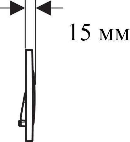 Клавиша смыва механическая Geberit Sigma20 115.882.14.1 цвет черный/хром - фото 3