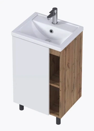 Тумба с раковиной 1MarKa Orlan Ц0000025882 50х40 напольная цвет белый