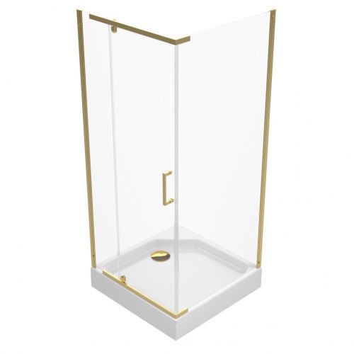 Душевой уголок Тритон Терра Щ0000073931 90х90 стекло прозрачное профиль хром с поддоном