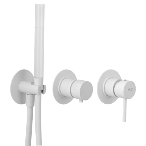 Смеситель для душа Remer X Style X97D2PBO встраиваемый в стену белый