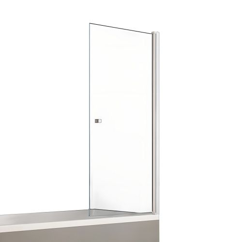 Душевая шторка на ванну New Trendy NEW SOLEO Chrome P-0067 100х140 стекло прозрачное профиль хром ориентация универсальная