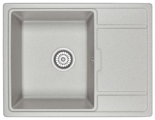 Кухонная мойка Granula 6503, БАЗАЛЬТ 65х50 цвет серый поверхность матовая