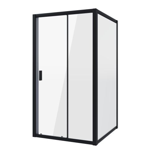 Душевой уголок Niagara Nova NG-82-9AB-A70B 90х70 стекло прозрачное профиль черный без поддона