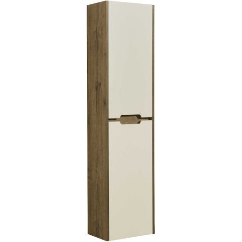Шкаф-пенал Aquaton Оливия 1A254603OLVG0 40х160 подвесной цвет бежевый/коричневый