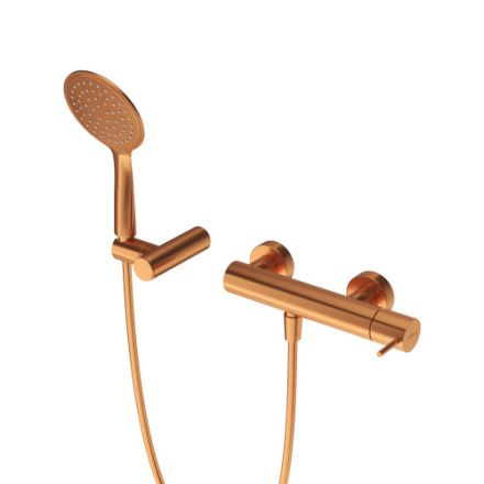 Смеситель Cezares LEAF LEAF-D-L-SS настенный медь