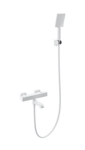 Смеситель для ванны Wonzon & Woghand Stay WW-B2026-A1-MW настенный белый с термостатом