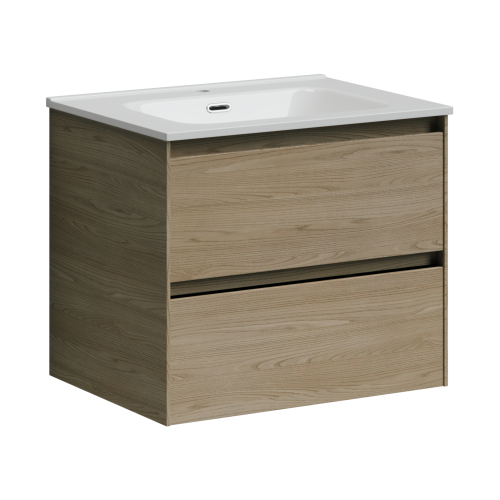 Тумба под раковину Sancos Cento CN60KE 60х50 подвесная цвет коричневый