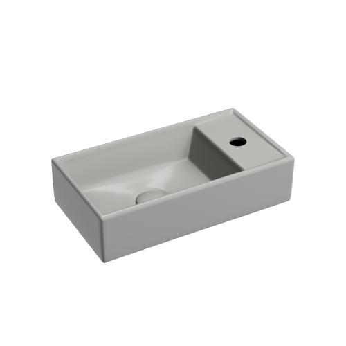 Раковина из сантехнического фарфора Ceramica Nova ELEMENT CN6051LMH 40х20 подвесная цвет черный 1 отверстие под смеситель