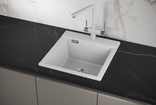 Кухонная мойка Granula 4701, АРКТИК 45х50 цвет белый поверхность матовая