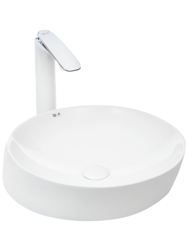 Раковина из сантехнического фаянса WeltWasser WW SK 10000003829 50х40 подвесная цвет белый без отверстий под смеситель