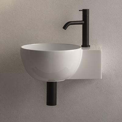 Раковина керамическая Globo T-Edge TE040BI*0 40х30 подвесная цвет белый без отверстий под смеситель