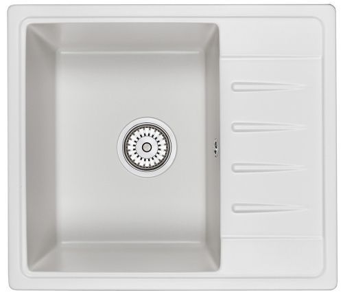 Кухонная мойка Granula 5803, БЕЛЫЙ 60х50 цвет белый поверхность матовая