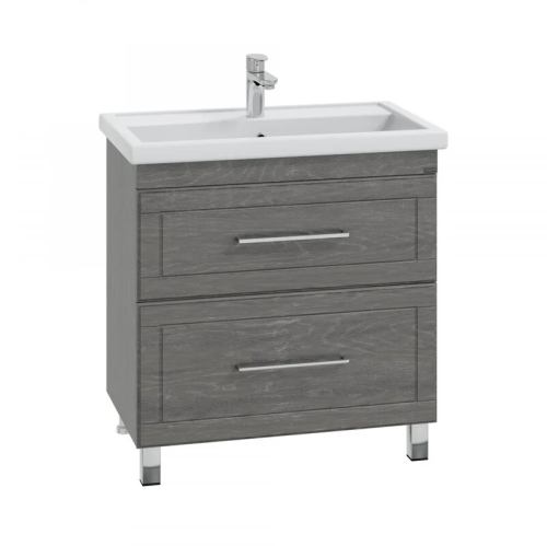 Тумба под раковину СанТа Венера 221018 80х40 напольная цвет серый