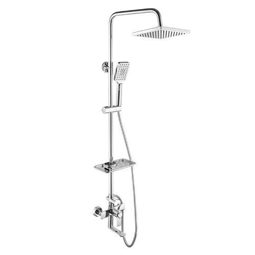 Душевая стойка Rossinka RS50 RS50-46 настенная цвет хром с термостатом