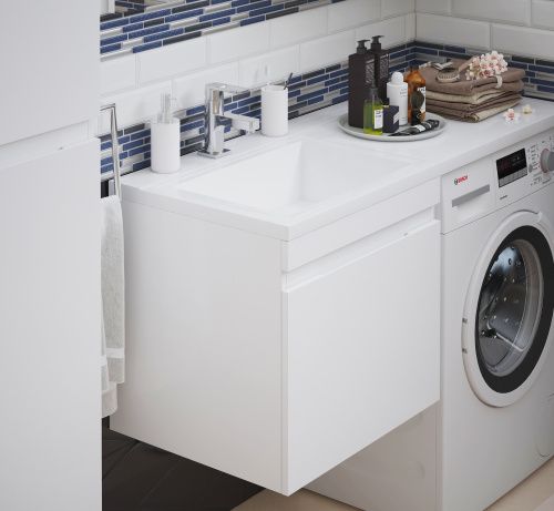 Тумба под раковину Corozo Альтаир SD-00000501 60х50 подвесная цвет белый