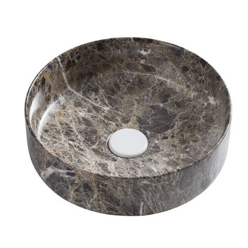 Раковина из сантехнического фаянса Azario AZ-3134-M816 40 см накладная цвет многоцветный без отверстий под смеситель