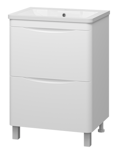 Тумба под раковину Misty Атлантик П-Атл-01060-0112Я 60х50 напольная цвет белый