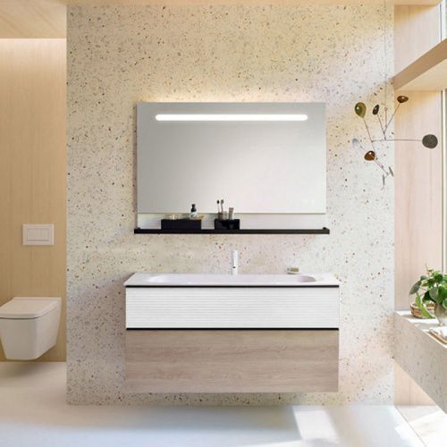 Тумба с раковиной Burgbad Fiumo SFXN122F3959FOT02G0200C0001*1 120х50 цвет белый