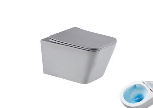 Унитаз подвесной Gid Tornado 62305Y серый с сиденьем микролифт безободковый смыв торнадо