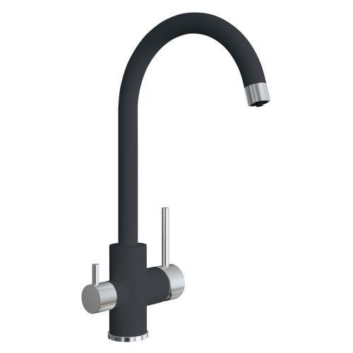 Смеситель для кухни Florentina Клио 333.13Н.2123.102 на мойку черный