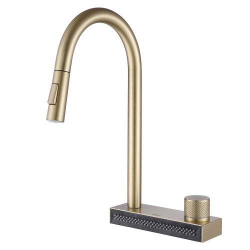 Смеситель для кухни Abber Wasser Kreis AF8114G на мойку золото