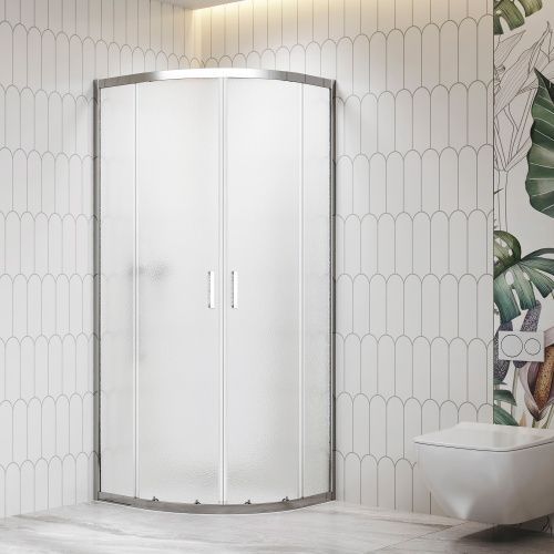 Душевой уголок RGW 06095688-41 80х80 стекло текстурное профиль хром без поддона