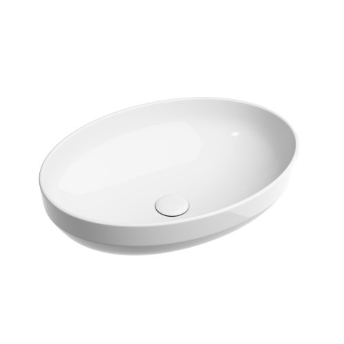 Раковина из сантехнического фарфора Ceramica Nova ELEMENT CN6056 50х40 накладная цвет белый без отверстий под смеситель