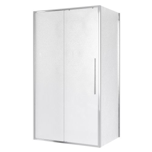 Душевой уголок Niagara Nova NG-65-13CH-CH80-34 130х80 стекло шиншилла профиль хром без поддона