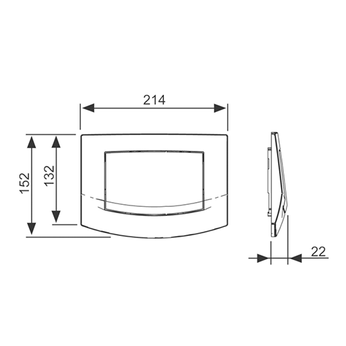 Клавиша смыва механическая Tece TECEambia 9240100 цвет белый - фото 2