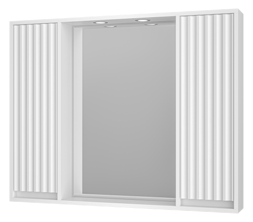 Зеркало-шкаф Brevita Balaton BAL-04100-01-011 100х80 подвесной цвет белый
