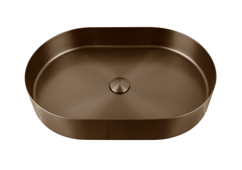 Раковина из нержавеющей стали AltroBagno Eterno AltroBagnoEterno001028BrAn 60х40 накладная цвет бронза