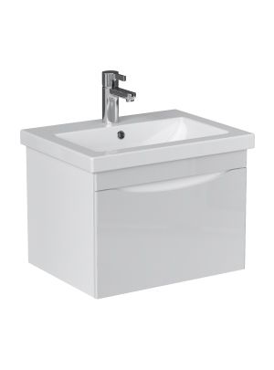Тумба под раковину Velvex VIZO tpVIZ.60.1Y-21 60х40 подвесная цвет белый
