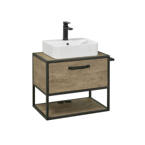 Тумба под раковину Aquaton Лофт Фабрик 1A242301LTDY0 70х40 подвесная цвет коричневый