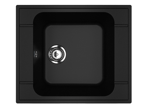 Кухонная мойка Ulgran Classic U-604-344 60х50 цвет черный