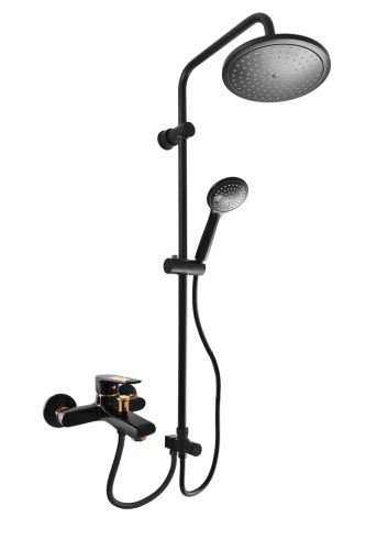 Смеситель для ванны и душа RavSlezak COLORADO CO354.5/3CMATZ настенный черный