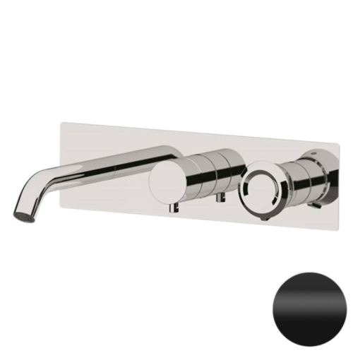 Смеситель для ванны Remer Element ET54D2NO встраиваемый в стену черный