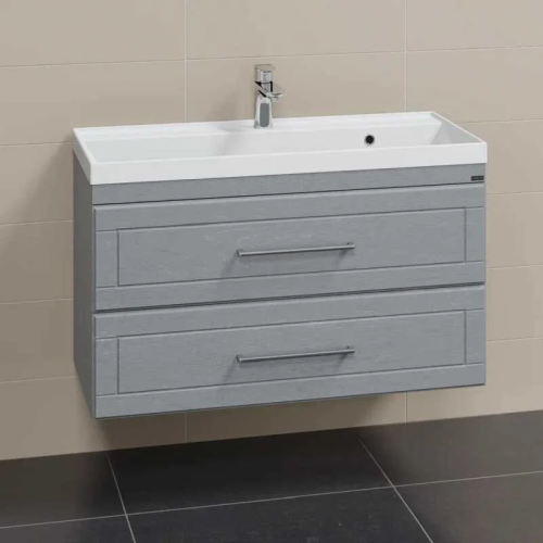 Тумба под раковину СанТа Венера 221021 100х40 подвесная цвет серый